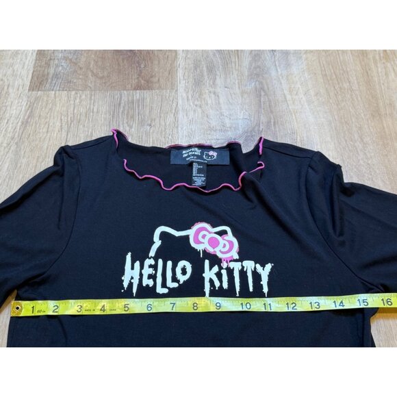 Hello Kitty‎ & Friends X Forever 21 Black Long Sleeve Top Size L - Picture 4 of 7